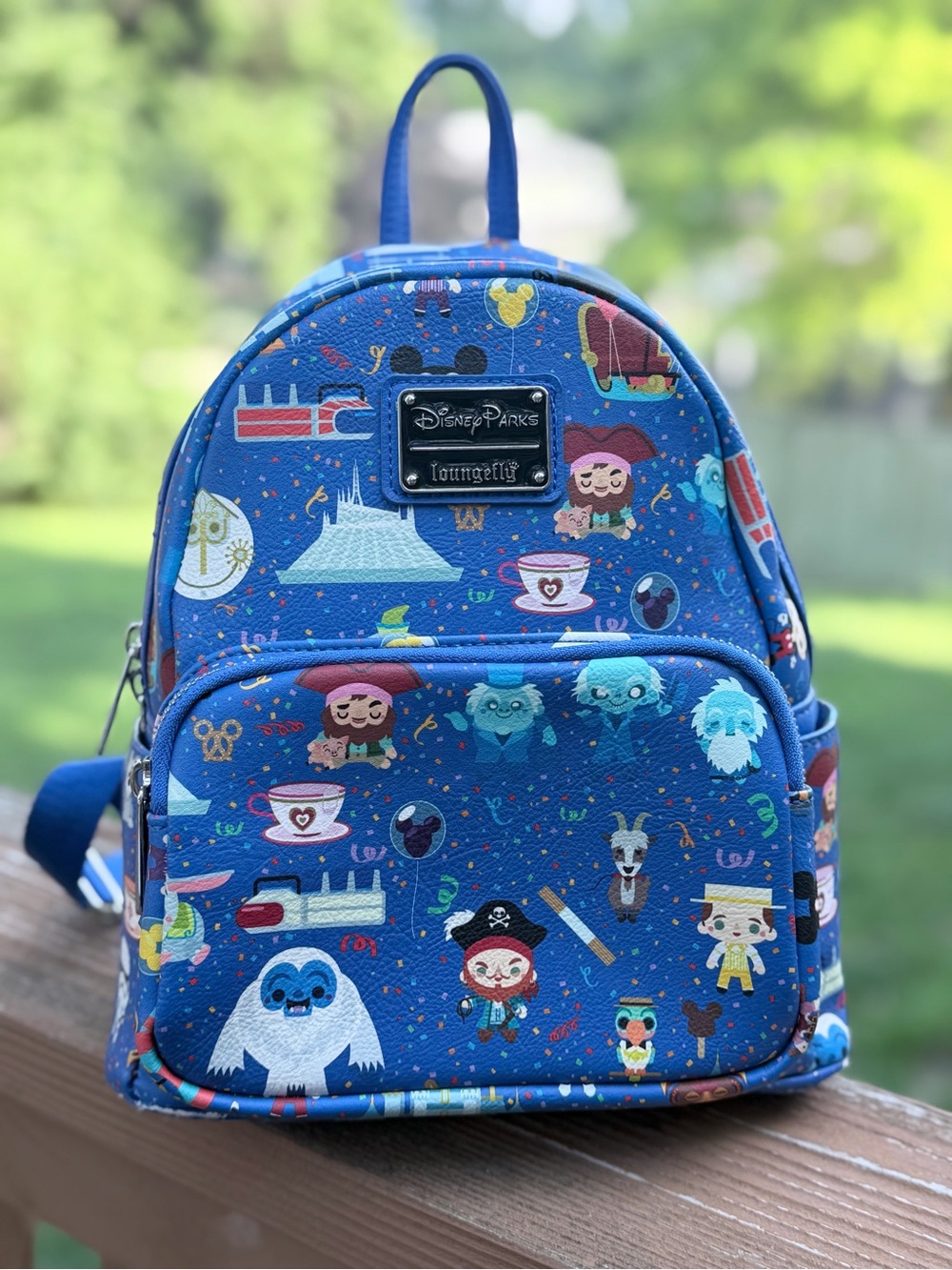 Disney Blue Character Print Mini Backpack